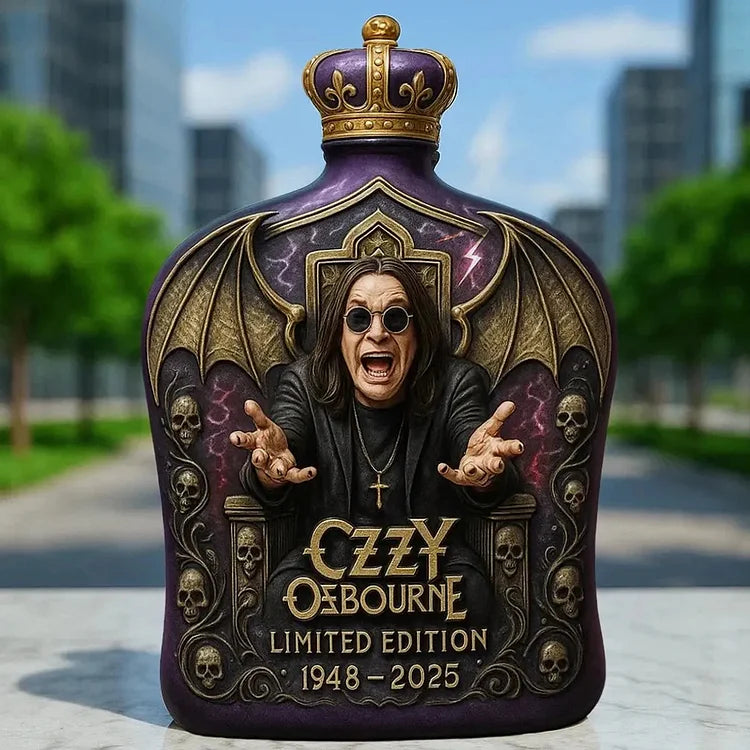 Ozzy Osbourne Ugravirana Staklena Ograničena Izdanje Boca Whiskey-5