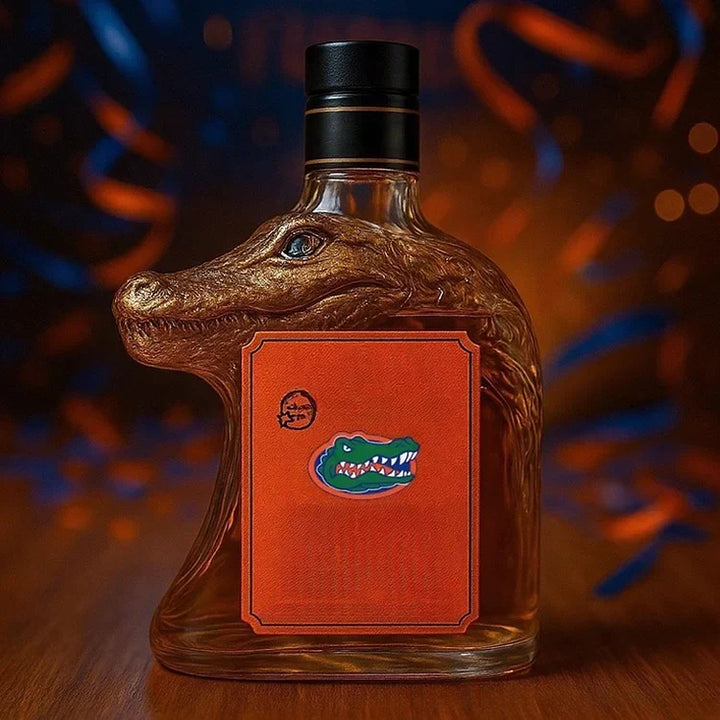 Karafa za whiskey u obliku krokodila
